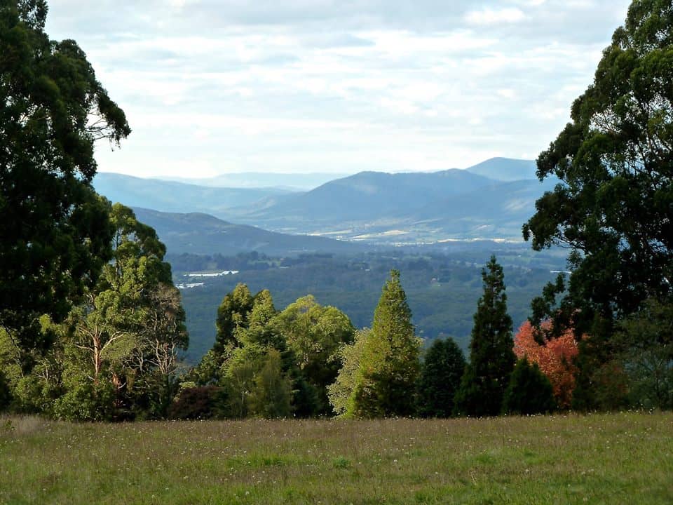 Image of views from Olinda Golf Course Dog Park