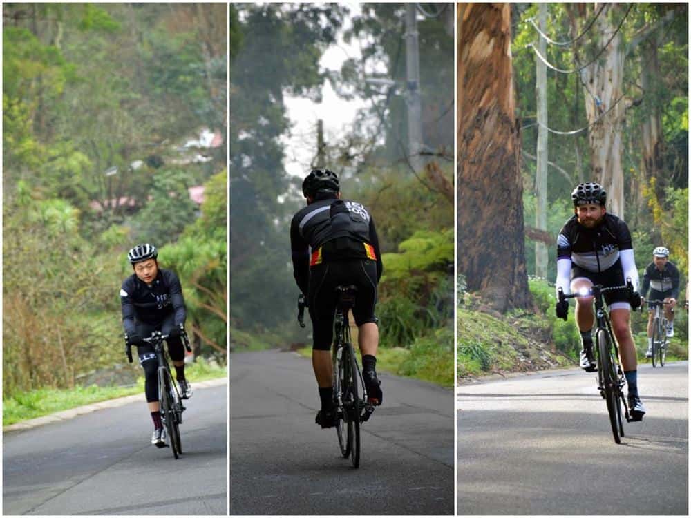 Cycling in the Dandenong Ranges, Victoria