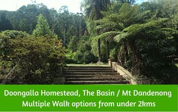 Doongalla Homestead bushwalks and picnic ground Dandenong Ranges