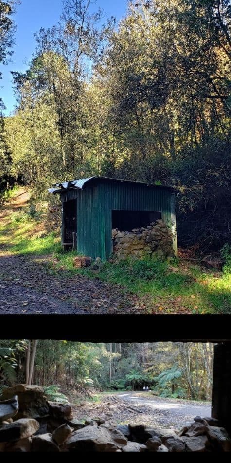 Red Dog hut on Mathias Track in the Dandenongs