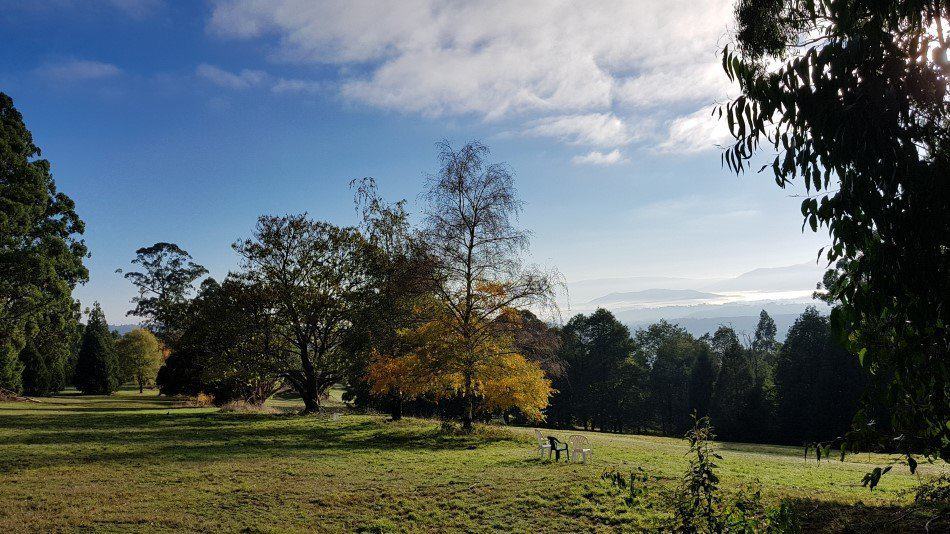 Image of the lower fairways of Olinda Golf Course