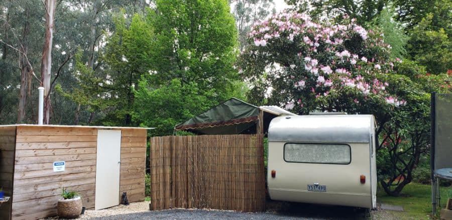 Vintage caravan accommodation in the Dandenong Ranges